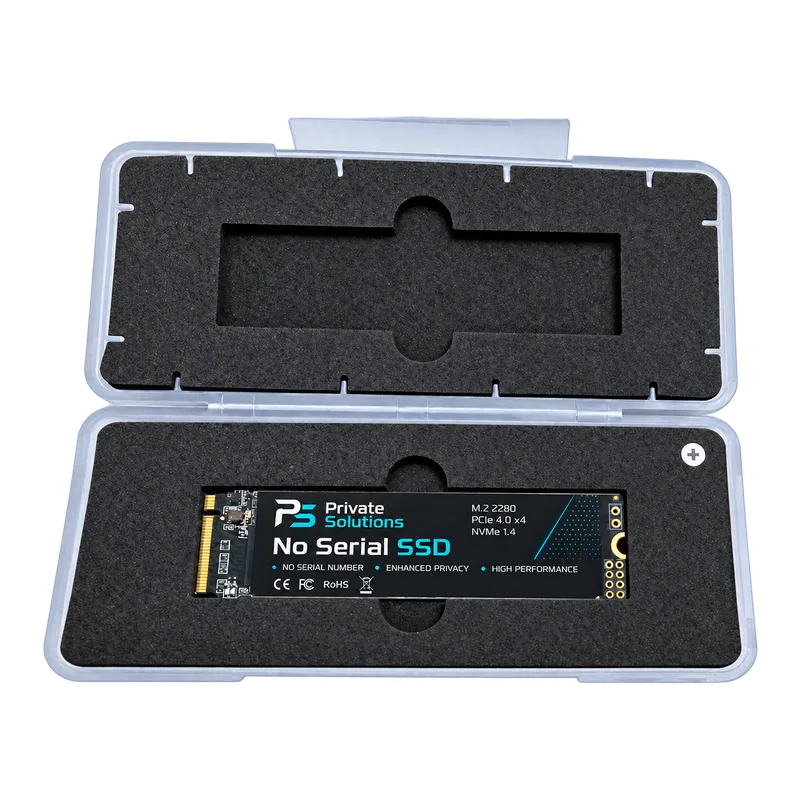 1TB SSD without a printed serial label